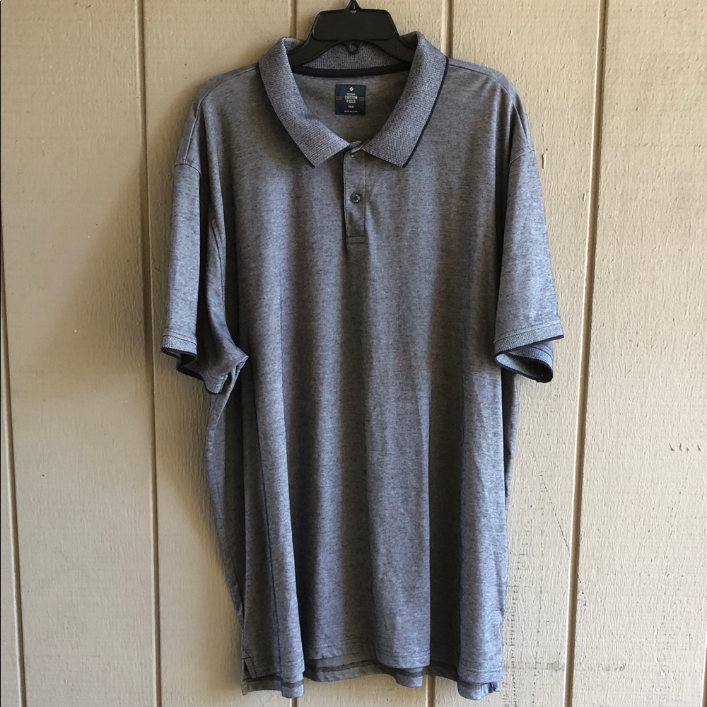Men's Gray Premium Cotton Polo